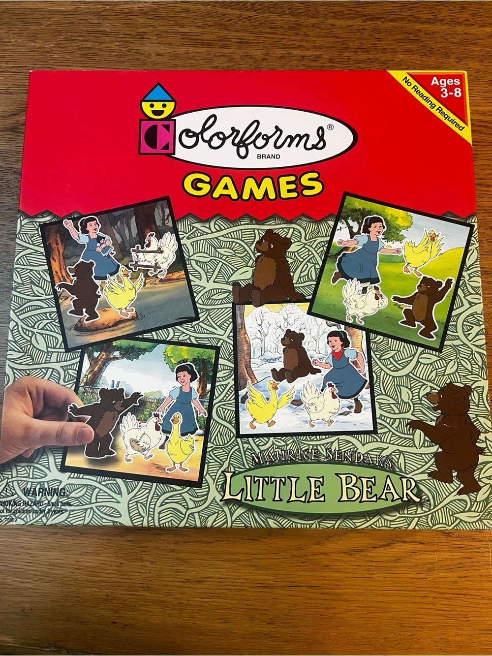 Colorforms Little Bear Board Game by Colorforms - Red, Green, Brown